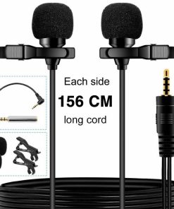 dual head lapel microphone